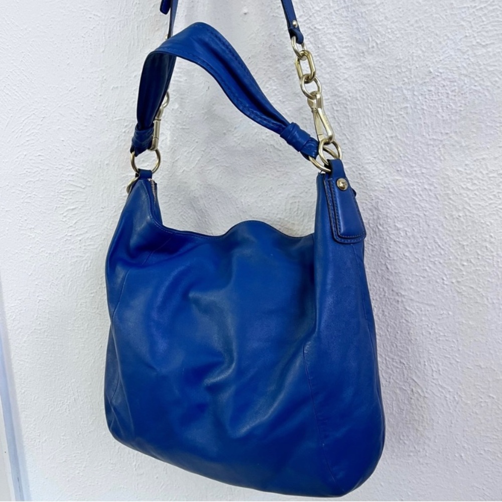 Coach Kristin Blue Genuine Leather Bag - Picture 2 of 9